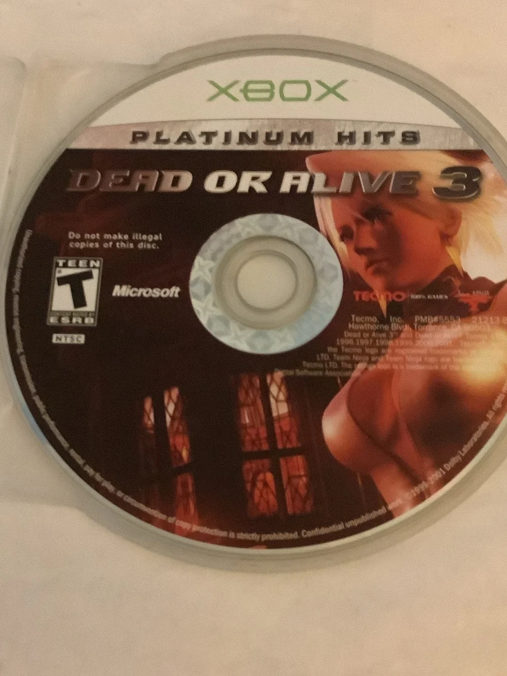 Xbox Platinum Hits Dead or Alive 3